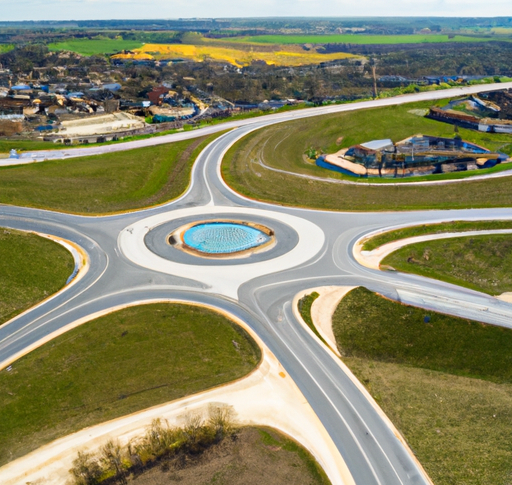 "Aerial Views Showcase Advancements at Stockbury Roundabout, Connecting M2 and A249 in Sittingbourne"