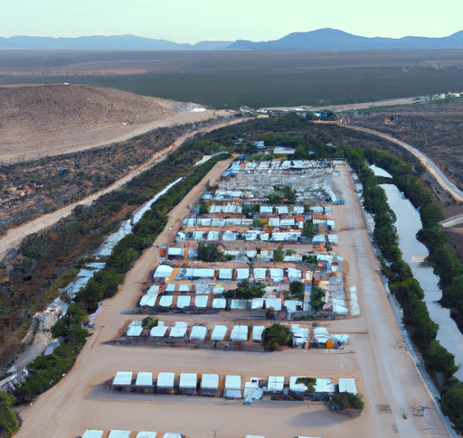 "Exclusive Drone Footage Reveals Alarming Camp Prepared for US Invasion Amid Border Crisis"