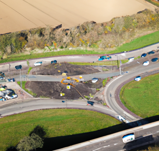 "Exclusive Drone Footage Reveals Devastating Impact of A17 and A46 Junction Roundabout Crash"