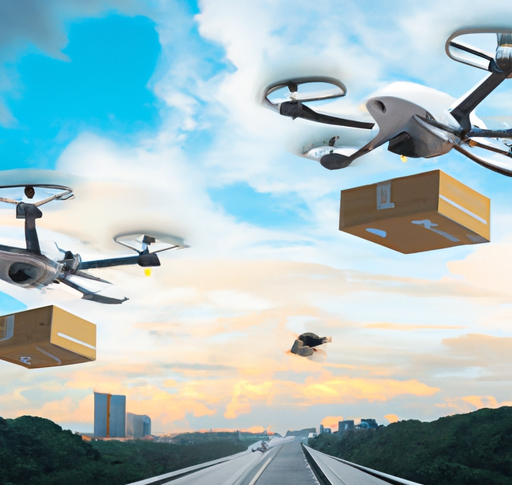 "Revolutionizing Logistics: Drones Emerge as the Eco-Friendly Choice for Transportation"