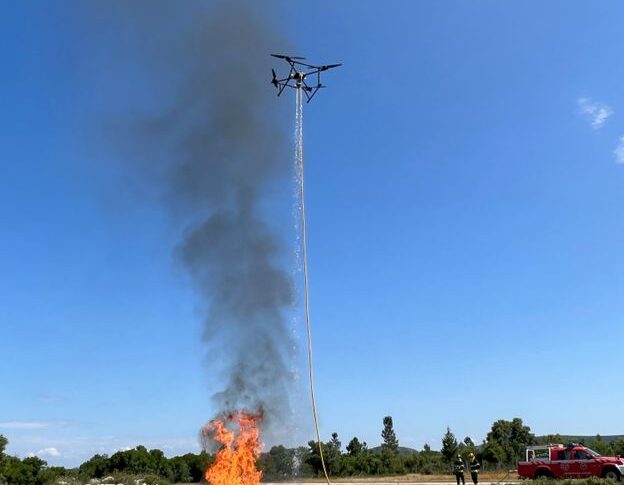 A Portuguese Drone Designed to Extinguish Wildfires from the Air